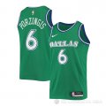 Camiseta Kristaps Porzingis NO 6 Dallas Mavericks Hardwood Classic 2020-21 Verde