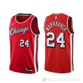 Camiseta Lauri Markkanene NO 24 Chicago Bulls Ciudad 2021-22 Rojo
