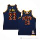 Camiseta LeBron James #23 Cleveland Cavaliers Mitchell & Ness 2015-16 Azul