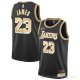 Camiseta LeBron James #23 Los Angeles Lakers Select Series Oro Negro