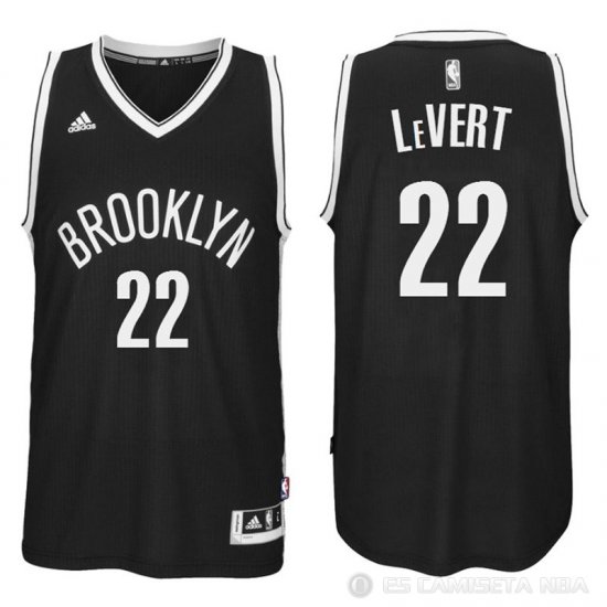 Camiseta LeVert #22 Brooklyn Nets Negro - Haga un click en la imagen para cerrar