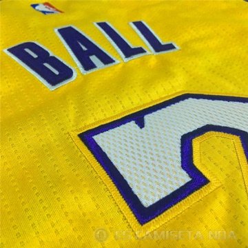 Camiseta Lonzo Ball #2 Los Angeles Lakers 2017-18 Amarillo