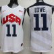 Camiseta Love #11 USA 2012 Blanco