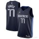 Camiseta Luka Doncic NO 77 Doncic Mavericks Statement 2020 Azul