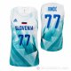 Camiseta Luka Doncic NO 77 Slovenia Tokyo 2021 Blanco