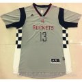 Camiseta Rockets Harden #13 Manga Corta Gris