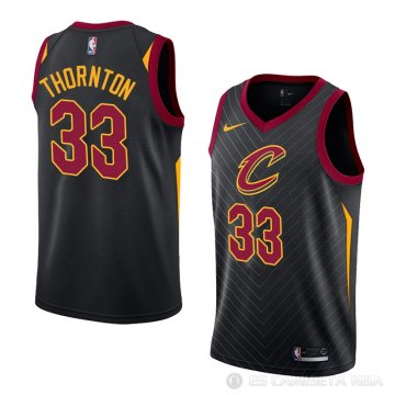 Camiseta Marcus Thornton #33 Cleveland Cavaliers Statement 2018 Negro