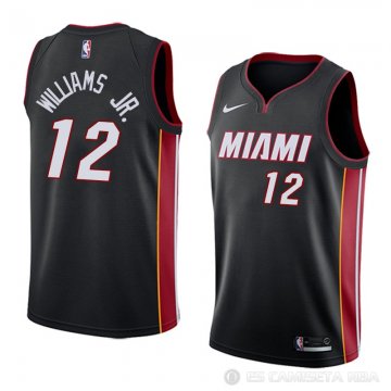 Camiseta Matt Williams Jr. #12 Miami Heat Icon 2018 Negro