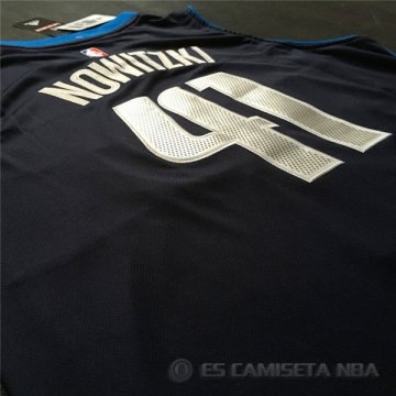 Camiseta Nowitzik #41 Dallas Mavericks Azul