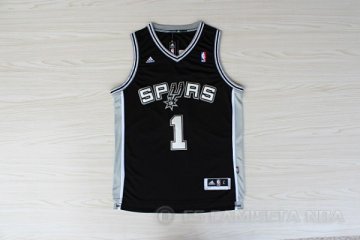 Camiseta McGrady #1 San Antonio Spurs Negro