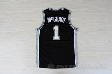 Camiseta McGrady #1 San Antonio Spurs Negro