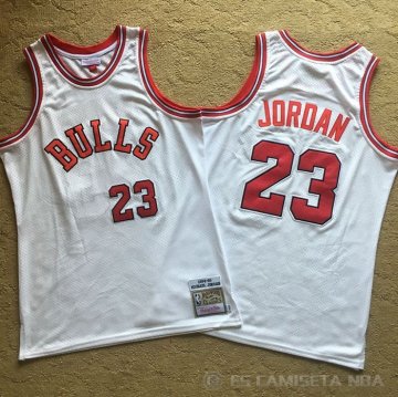 Camiseta Michael Jordan #23 Chicago Bulls Hardwood Classics 1984-85 Blanco