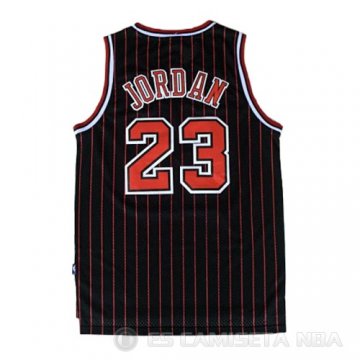 Camiseta Michael Jordan #23 Chicago Bulls Retro 1995-96 Negro
