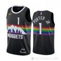 Camiseta Michael Porter JR. NO 1 Denver Nuggets Ciudad Negro