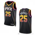 Camiseta Mikal Bridges #25 Phoenix Suns Statement 2022-23 Negro