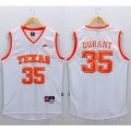 Camiseta Texas Durant #35 NCAA Blanco