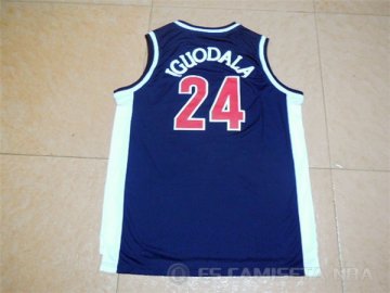 Camiseta NCAA #24 Universidad de Arizona Iguodala Azul Marino