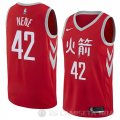 Camiseta Nene #42 Houston Rockets Ciudad 2018 Rojo