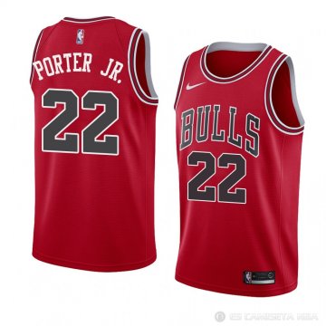 Camiseta Otto Porter JR. #22 Chicago Bulls Icon 2018 Rojo