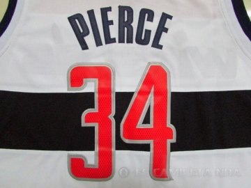 Camiseta Pierce #34 Washington Wizards Blanco Rev30