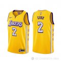 Camiseta Quinn Cook #2 Los Angeles Lakers Ciudad 2019-20 Amarillo