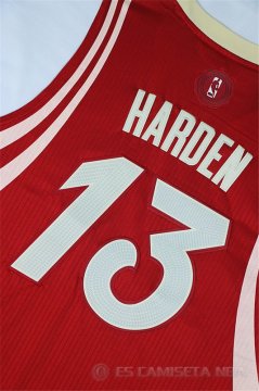 Camiseta Harden Christmas #3 Houston Rockets Rojo