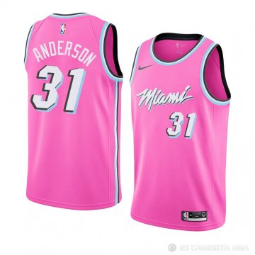 Camiseta Ryan Anderson #31 Miami Heat Earned 2018-19 Rosa