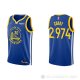 Camiseta Stephen Curry 2974th Golden State Warriors 3 Points Azul