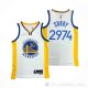 Camiseta Stephen Curry 2974th Golden State Warriors 3 Points Blanco