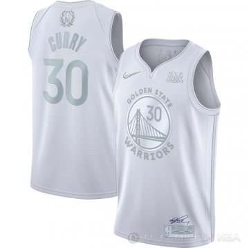 Camiseta Stephen Curry #30 Golden State Warriors MVP Blanco