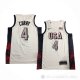Camiseta Stephen Curry #4 USA 2024 Blanco