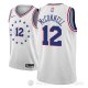 Camiseta T.j. Mcconnell #12 Philadelphia 76ers Earned 2018-19 Gris