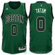 Camiseta Tatum #0 Boston Celtics Negro Verde