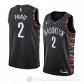 Camiseta Taurean Prince #2 Brooklyn Nets Ciudad 2019 Negro