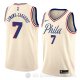 Camiseta Timothe Luwawu-Cabarrot #7 Philadelphia 76ers Ciudad 2018 Crema