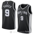 Camiseta Tony Parker #9 San Antonio Spurs Icon 2017-18 Negro