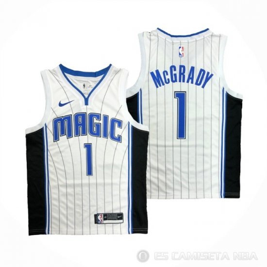 Camiseta Tracy McGrady NO 1 Orlando Magic Association Blanco - Haga un click en la imagen para cerrar