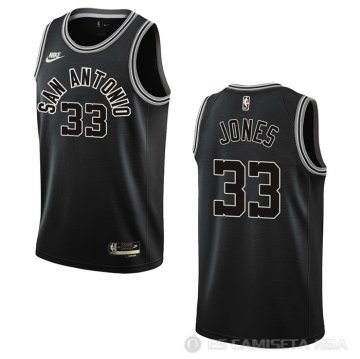 Camiseta Tre Jones #33 San Antonio Spurs Classic 2022-23 Negro