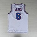 Camiseta James #6 Tune Squad Blanco