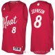 Camiseta Tyler Johnson #8 Miami Heat Navidad 2016 Rojo