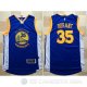 Camiseta Warriors Durant #35 Real Player Bordado Edicion Azul