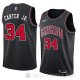 Camiseta Wendell Carter Jr. N0 34 Chicago Bulls Statement 2018 Negro