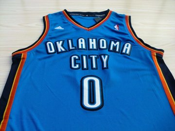 Camiseta Westbrook #0 Oklahoma City Thunder Azul