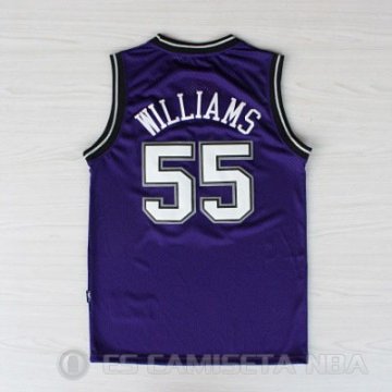 Camiseta Williams #55 Sacramento Kings Retro Purpura