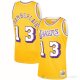 Camiseta Wilt Chamberlain NO 13 Los Angeles Lakers Mitchell & Ness 1971-72 Amarillo