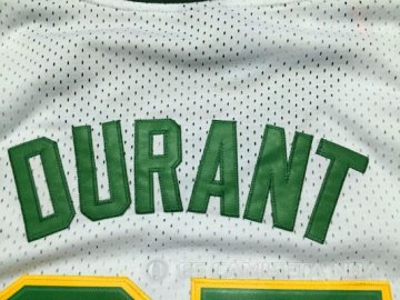 Camiseta retro Durant Sonics #35 Seattle SuperSonics Blanco