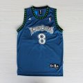 Camiseta retro Mssury #8 Minnesota Timberwolves Azul