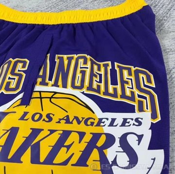 Pantalone Los Angeles Lakers Big Logo Just Don Violeta