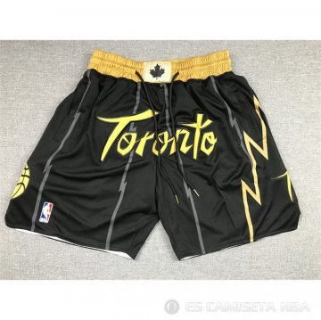 Pantalone Toronto Raptors Ciudad Just Don 2021-22 Negro