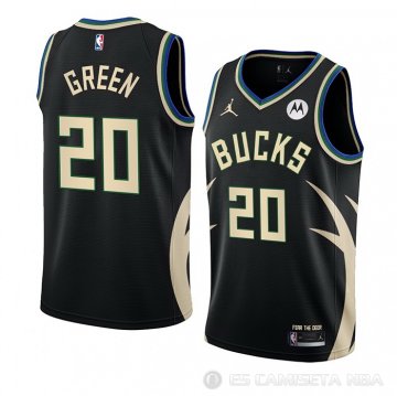 Camiseta A.C. Green #20 Milwaukee Bucks Statement 2022-23 Negro